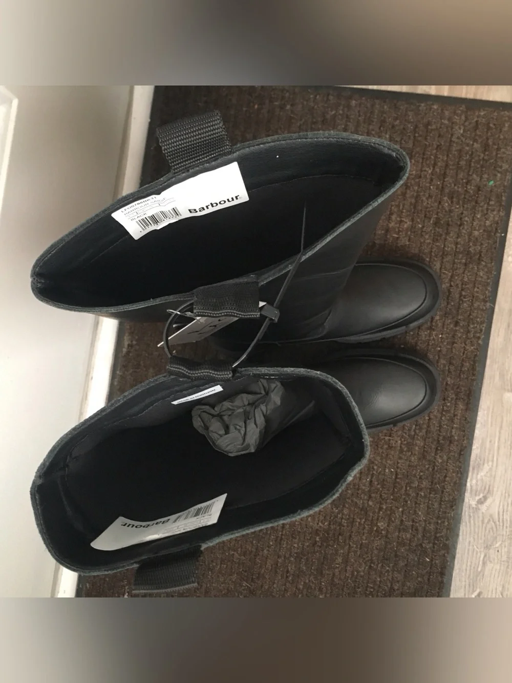 NWT Barbour Saidie Tall Boots in Black